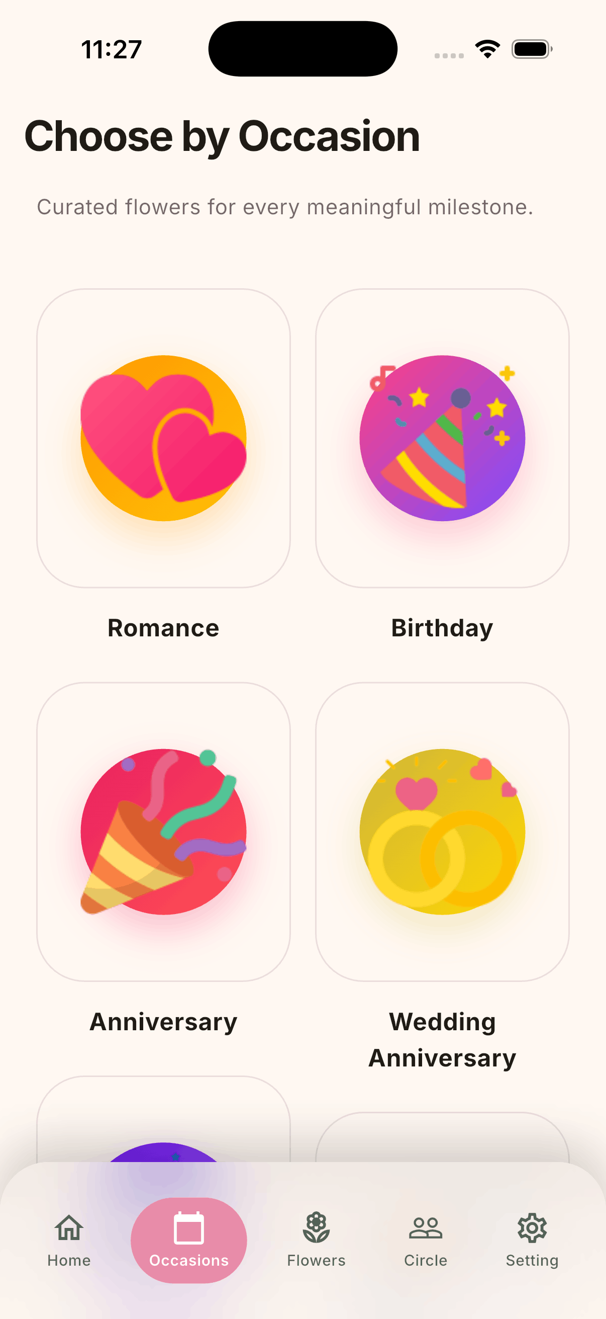 Occasions Selection